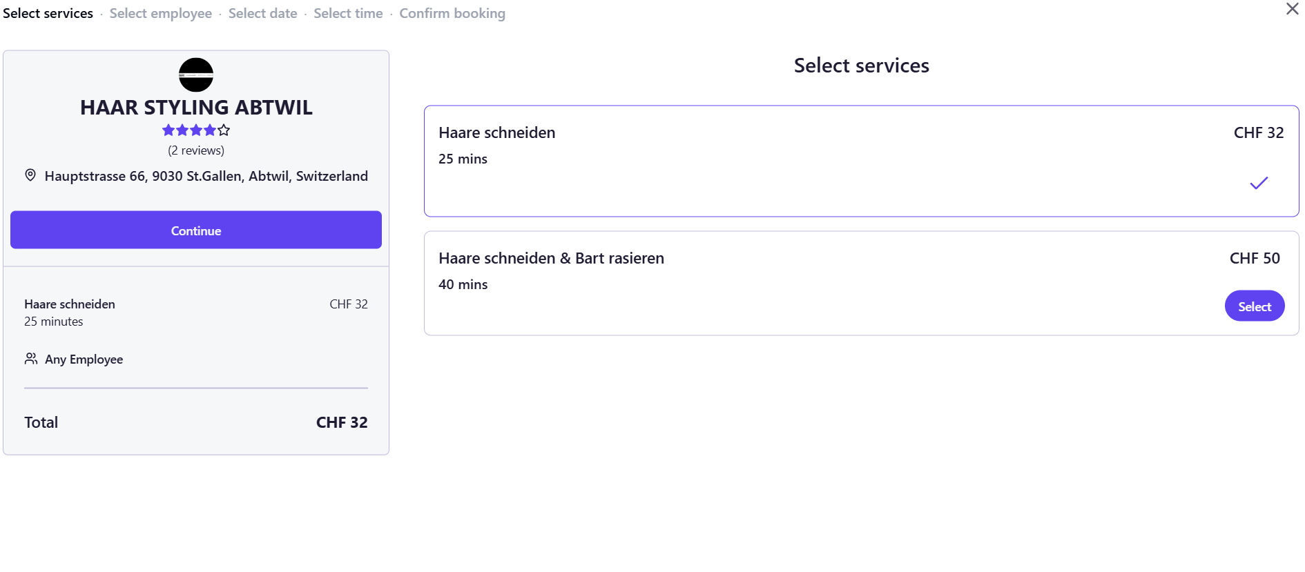 Booking flow placeholder image